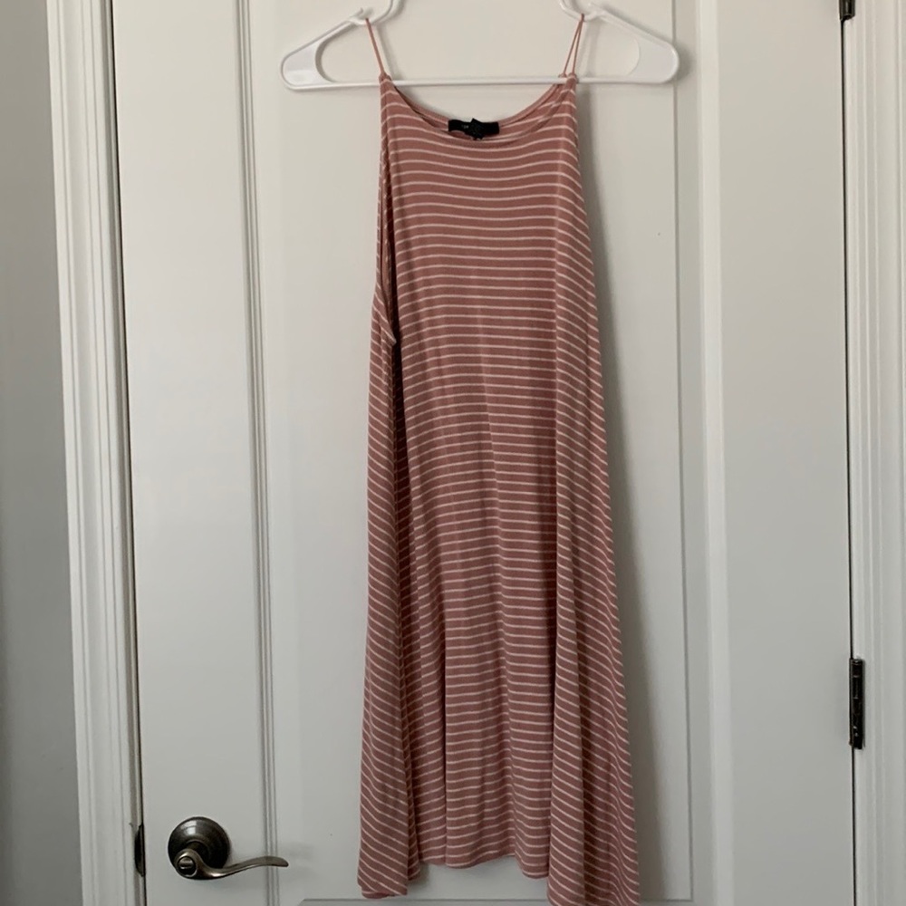 Forever21 Pink and White Striped Summer Dress